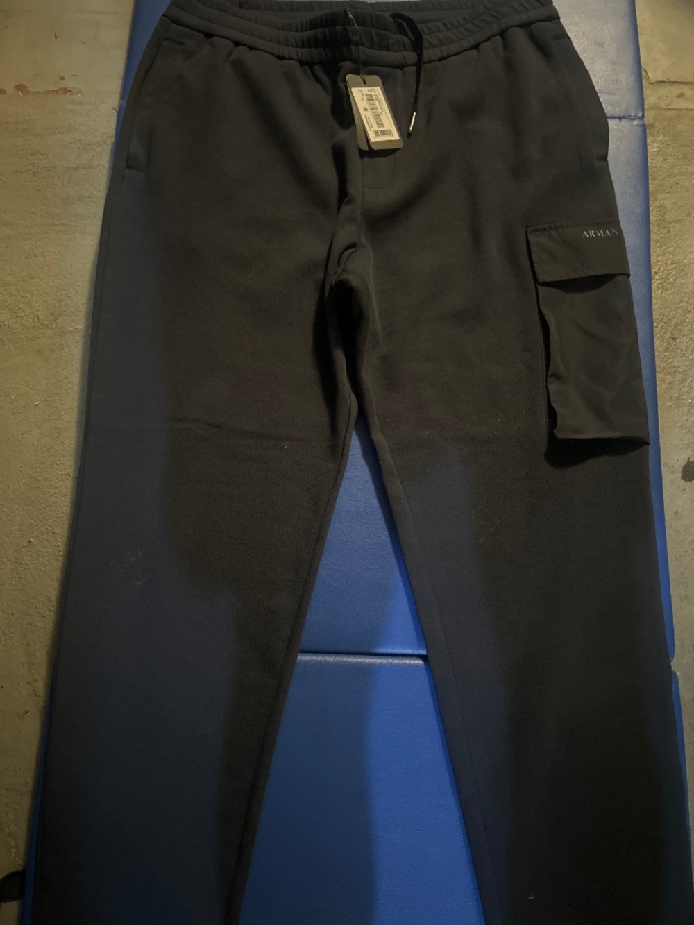 NWT A/X ARMANI EXCHANGE 2026 Blue Cargo Sweatpants large